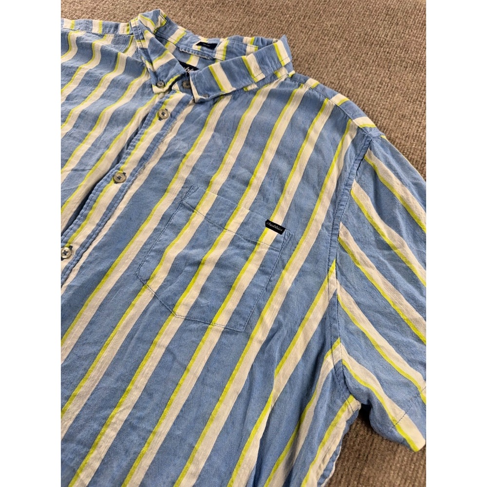 Chubbies Shirt Mens XX Large Striped Button Up Short Sleeve Summer Casual Friday